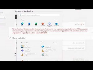 Windows 11 pro fix activation | We can't activate Windows on this device as we can't connect to your