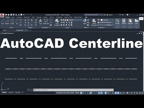 How to Draw Center line in AutoCAD
