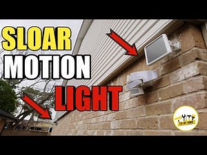 Sunforce Solar Motion Security Light Installation