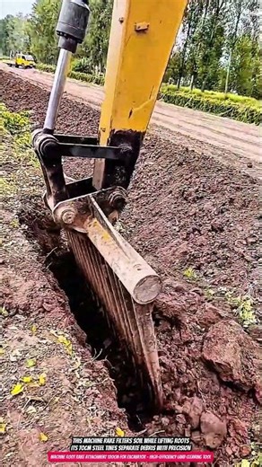 Machine Root Rake Attachment 120cm for Excavator - High-Efficiency Land Clearing Tool