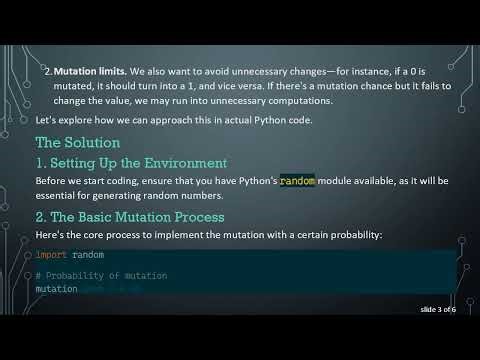Implementing Random Mutation with Probability in Python