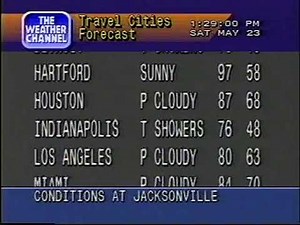 Weather Channel local forecast (1992)