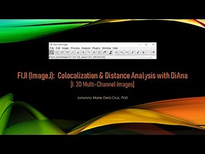FIJI (ImageJ): Colocalization & Distance Analysis with DiAna [I. 2D Multi-Channel Images]