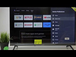 SHARP Android TV – How to Change Date and Time