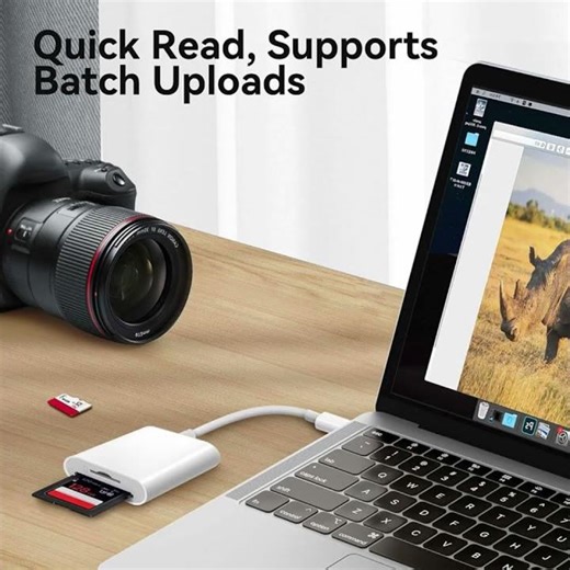 💡【Type-C to SD/TF Dual Card Reader】