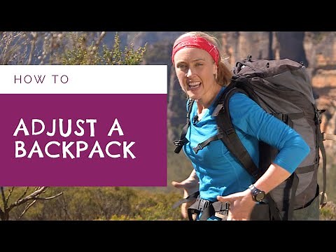 How to Adjust a Backpack