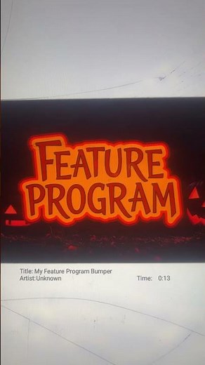 Feature Program (Halloween)