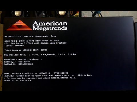 SMART Failure predicted on SATA error FIXED for hard drives and ssd using BIOS windows 11, windows10
