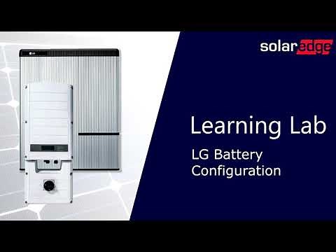 StorEdge Configuring LG Chem Battery