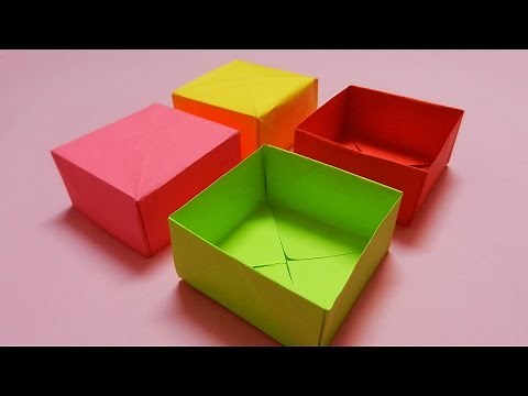 How to make a Paper Box - easy paper box HD Tutorial