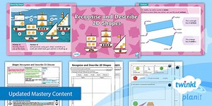 PlanIt Maths Year 3 Properties of Shapes Lesson Pack 6: Recognise and Describe 2D Shapes