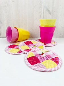 free coasters sewing pattern and tutorial