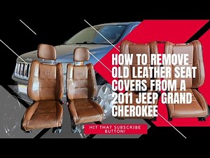 2011 Jeep Grand Cherokee: How to Remove Old Leather Seat Covers & Headrests | DIY Interior Upgrade