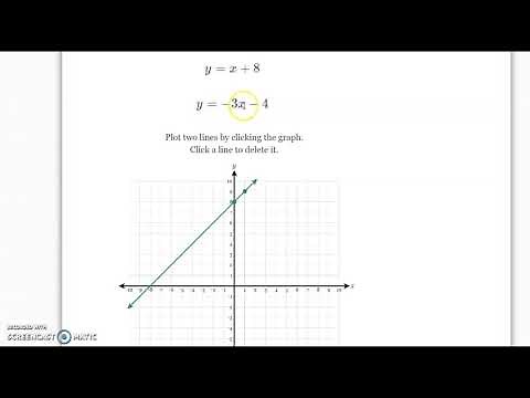 Deltamath: Solve Linear System Graphically (Level 1)