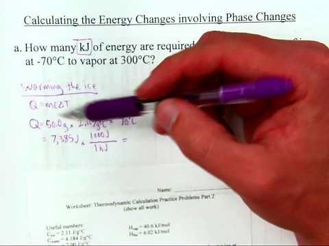 Calculating Energy Changes involving Phase Changes