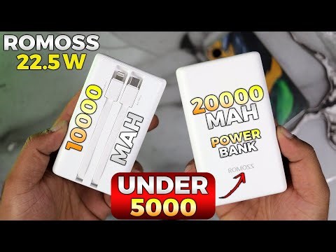 Best Budget Power Banks 2025 | Best 20000 Mah Power Bank Pakistan | Best 10000 Mah Powerbank- Romoss