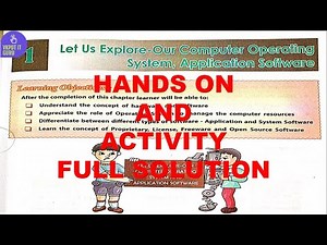 DAV CLASS 6 COMPUTER CHAPTER 1 | LET US EXPLORE | HANDS ON | ACTIVITY | ASSESSMENT ACTIVITY