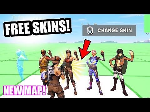 (WORKING) How To Get *FREE SKINS* In Fortnite Creative! (MAP CODE)