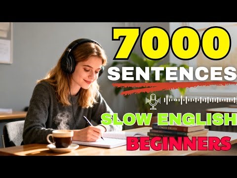 7000 Daily English Sentences for Beginners – 5 Hours of Slow Listening Practice