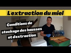 The conditions for storing the supers and extracting the honey.