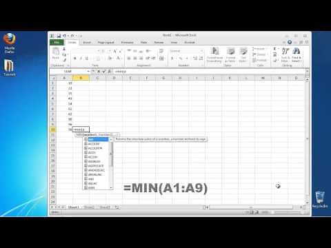 How to Calculate the Range in Excel