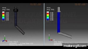 ABAQUS Showcase EP002 | ECAP: Equal Channel Angular Pressing on Make a GIF