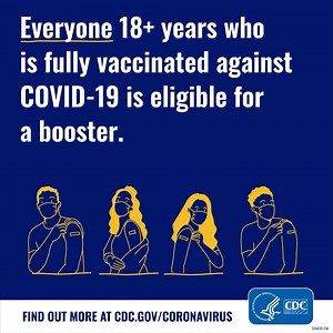 10K views · 1.6K reactions | UPDATE: Everyone ages 18 years and older is eligible for a COVID-19 booster shot. You can get your booster 6 months after you’re fully vaccinated with a two 2-dose vaccine, either Pfizer-BioNTech or Moderna, & 2 months you’re fully vaccinated with a 1-dose vaccine, Johnson & Johnson’s Janssen. More: https://bit.ly/3mrK4Z5. | CDC | Facebook
