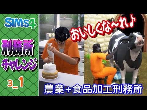 #3_1【シムズ４】刑務所チャレンジ【ゆっくり実況】