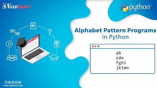 Alphabet Pattern Programs in Python - Newtum