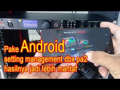 Cara setting management dbx pa2 lewat android