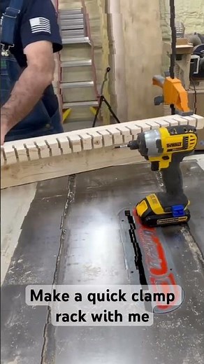 Make a quick clamp rack with me
