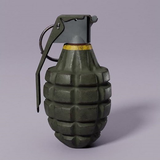 MK2 Frag Grenade - 3D Model Showcase