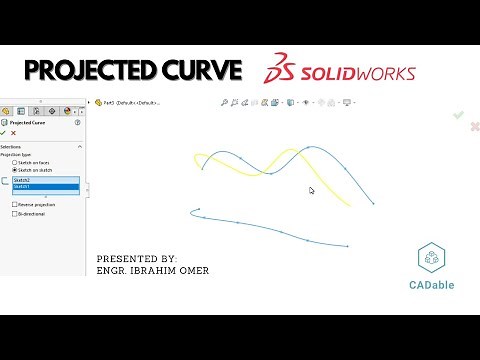 Modeling Project Curve in Solidworks | Project Curve Solidworks | 3d Curve Solidworks | CADable
