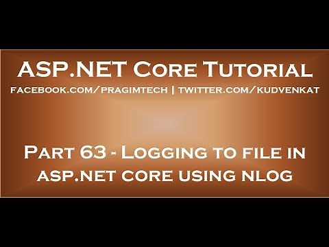 Logging to file in asp net core using nlog