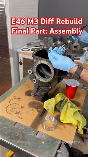 How to rebuild a limited slip differential on a BMW E46 M3 #shorts