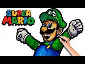 How To Draw Luigi | Super Mario Bros