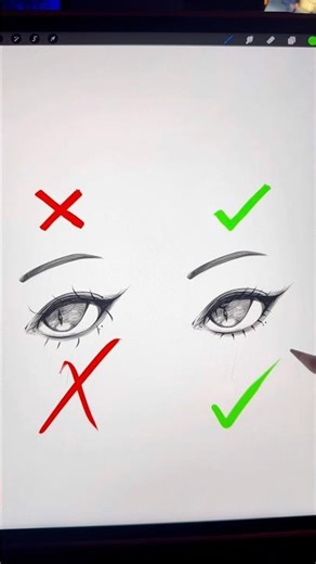 The easiest way to draw eyelashes #DigitalAnimationArt #Art #DigitalDraw #Drawing #iPadProArt #An...