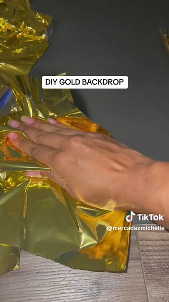 DIY Gold Foil Backdrop for Stunning Party Decor