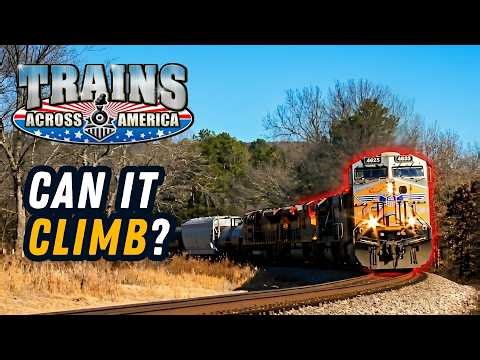 Kansas City Southern Over Rich Mountain | Trains Across America