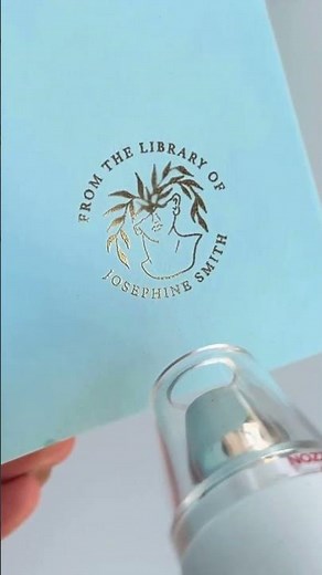 Self Inking Custom Stamp with DIY Heat Embossing