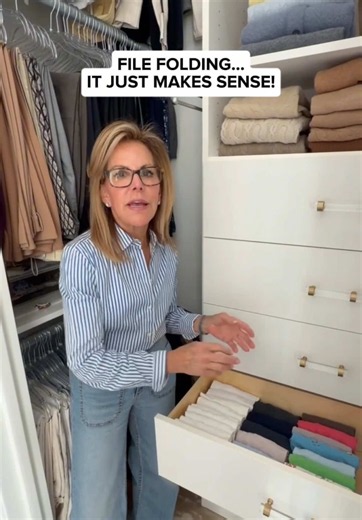 File Folding for Drawer Organization: Easy Method for Client Clothing