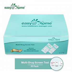 Easy@Home 5 Panel Urine Drug Test Kit for Cocaine, Marijuana, Amphetamine, Methamphetamine, Opiate, 25 Pack