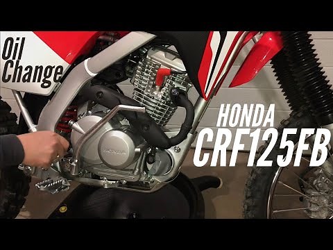 HOW TO CHANGE OIL - 2021 Honda CRF125FB (Vid #11)