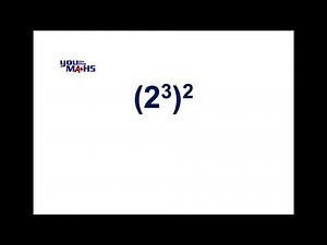Indices : Brackets. Simple case with Whole Numbers Only