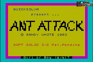 Reliving the classics - this time with the legendary Ant Attack on The Spectrum. Pure nostalgia! #TheSpectrum #zxspectrum #8bit #48k #antattack #retrogaming #nostalgia | Classic Replay