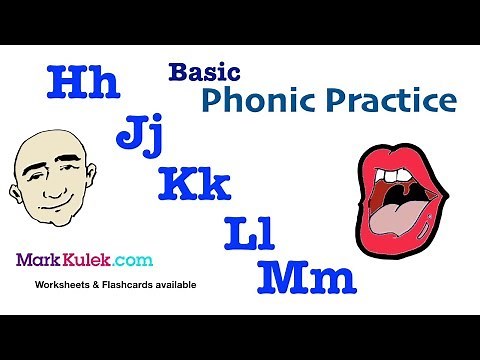 Basic English Phonics: Hh Jj Kk Ll Mm | English Pronunciation Practice | Mark Kulek - ESL