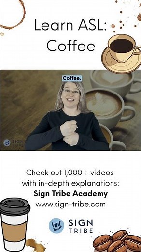 COFFEE in American Sign Language ASL / Sign Tribe Academy / Dr. Luanne Sailors