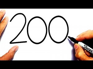 Rabbit Drawing | How To Draw A Rabbit From Numbers 200 Very Easy Step By Step