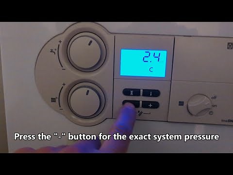 How to lower the pressure on a Vaillant combi boiler??