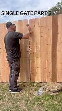 How to build a single gate for a wood fence